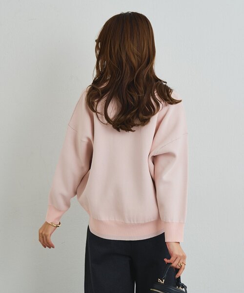 un dix cors(アンディコール)の「《オンオフ着回せる》スウェットライクニットカーディガン(カーディガン/ボレロ・レディース・チャコールグレー/オレンジ/オフホワイト/ピンク/グリーン/アイボリー/ダークグレー・FREE)」の19枚目の写真