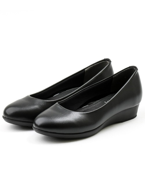 Lady worker(レディワーカー)の「立ち仕事に!バレエタイプ | パンプスのようなプレーンデザイン(パンプス・レディース・ブラック・24.0cm/22.5cm/23.5cm/24.5cm/23.0cm/22.0cm/25.0cm)」の5枚目の写真