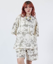 MUZE タイダイ柄 長袖カットソー MUZE タイダイ柄 長袖カットソー