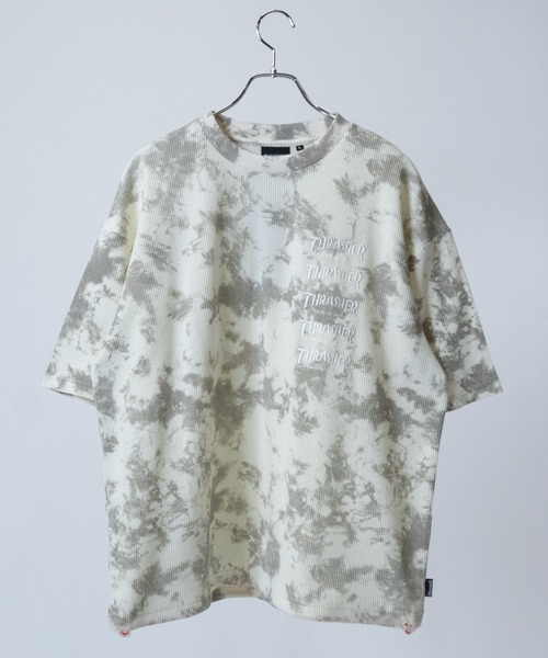 THRASHER(スラッシャー)の「【at】〔THRASHER/スラッシャー〕THERMAL FABRIC S/S TEE ロゴ刺繍 タイダイ染め サーマルTシャツ(Tシャツ/カットソー・メンズ・ブラウン/ブラック/ブルー・LARGE/MEDIUM)」の8枚目の写真
