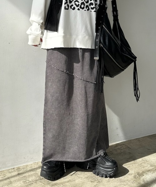jeanasis キリカエカットナロースカート JEANASIS｜キリカエカットナロースカート | Rakuten Fashion