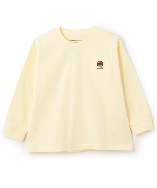 and D. petit main（アンドディープティマイン）の「【365D.】アソート刺しゅうワイド長袖Tシャツ（Tシャツ/カットソー・キッズ・オフホワイト/レモンイエロー/ブラック/サックスブルー/ライトピンク/ネイビー/ラベンダー/ライトグレー・90cm/110cm/150cm/120cm/140cm/100cm/130cm）」の7枚目の写真