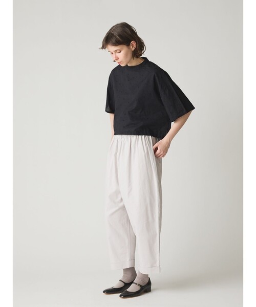 MIDIUMI ミディウミ 25SS ドット ワイドシャツ プルオーバー F MIDIUMI（ミディウミ） ドット ワイドシャツ プルオーバー