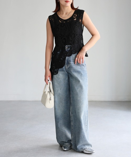 BPN 燕尾 アシンメトリー ベスト Supima Cotton Chino アシンメトリーベスト(37193022-2024