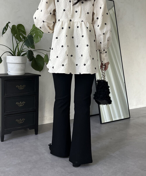 prose verse（プロズヴェール）の「フロントスリットスーパーストレッチパンツ（その他パンツ・レディース・ブラック・MEDIUM/TM/LARGE/PM/PL/TL）」の7枚目の写真