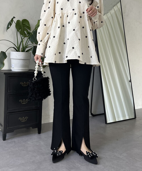 prose verse（プロズヴェール）の「フロントスリットスーパーストレッチパンツ（その他パンツ・レディース・ブラック・MEDIUM/TM/LARGE/PM/PL/TL）」の10枚目の写真