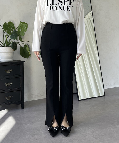 prose verse（プロズヴェール）の「フロントスリットスーパーストレッチパンツ（その他パンツ・レディース・ブラック・MEDIUM/TM/LARGE/PM/PL/TL）」の17枚目の写真