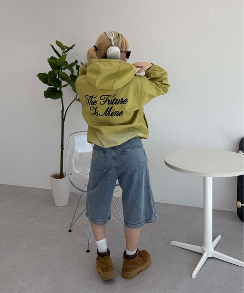 sedacle（セダクル）の「配色ステッチ加工ダックジャケット（パーカー・メンズ・ブラウン/ブラック/ライトグリーン・SMALL/MEDIUM/LARGE）」の22枚目の写真