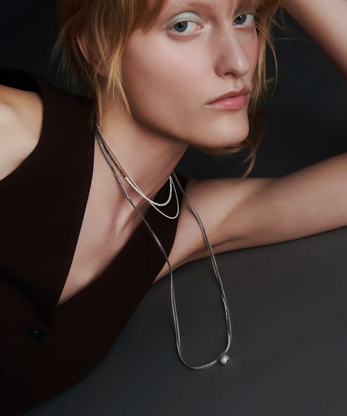 les bon bon】liberty pearl necklace/リバティー パール