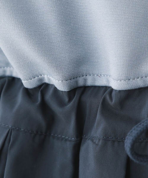 RAGEBLUE（レイジブルー）の「異素材ドッキング/トラックジャージワンピース（ワンピース・レディース・ブラック/ネイビー・FREE）」の14枚目の写真