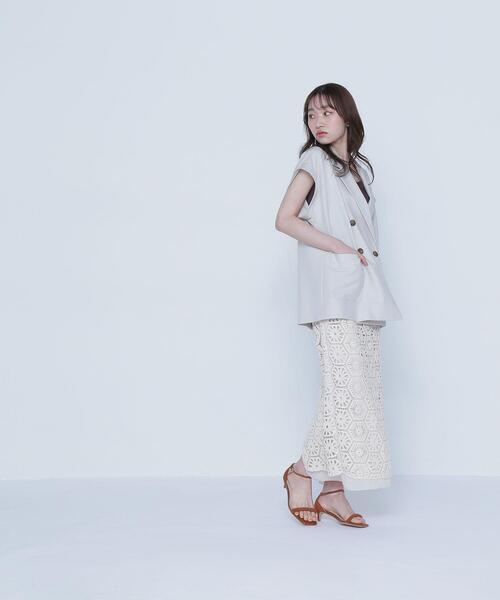 NATURAL BEAUTY BASIC(ナチュラルビューティーベーシック)の「◇ダブルブレストボクシージレ(その他アウター・レディース・ベージュ/ダークブラウン・FREE)」の21枚目の写真