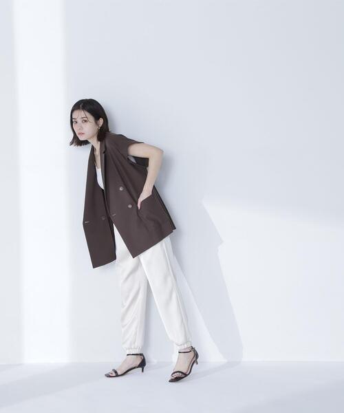 NATURAL BEAUTY BASIC(ナチュラルビューティーベーシック)の「◇ダブルブレストボクシージレ(その他アウター・レディース・ベージュ/ダークブラウン・FREE)」の12枚目の写真