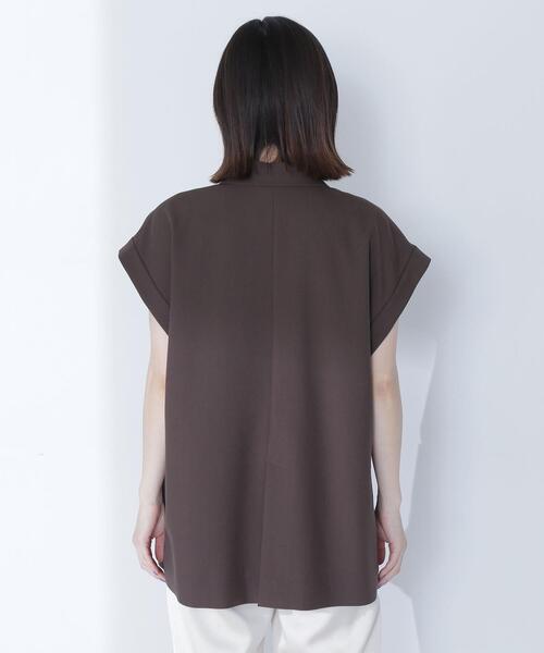 NATURAL BEAUTY BASIC(ナチュラルビューティーベーシック)の「◇ダブルブレストボクシージレ(その他アウター・レディース・ベージュ/ダークブラウン・FREE)」の3枚目の写真