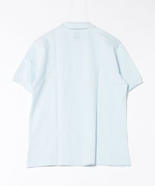 ZOY(ゾーイ)の「MENS 30/2コーマ鹿の子ガーメントダイ 半袖ポロシャツ(ポロシャツ・メンズ・ブルー系/ホワイト/シャーベット/ホワイト系・SMALL/MEDIUM/LARGE/X-LARGE)」の5枚目の写真