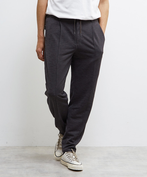 MEN'S MELROSE(メンズメルローズ)の「トラベストハンドトゥースエアリーテーパードパンツ(セットアップ可)(スラックス・メンズ・ネイビー/グレー・4/5/2/3)」の2枚目の写真