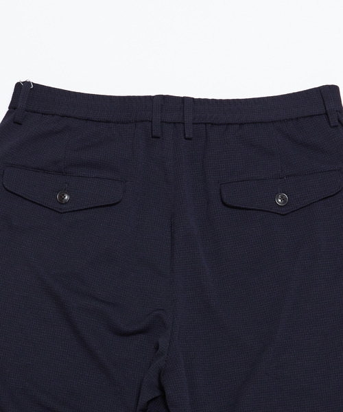 MEN'S MELROSE(メンズメルローズ)の「トラベストハンドトゥースエアリーテーパードパンツ(セットアップ可)(スラックス・メンズ・ネイビー/グレー・4/5/2/3)」の17枚目の写真