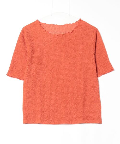 mitis(ミティス)の「mitis バブルシャーリング クルーネックT(Tシャツ/カットソー・レディース・ライム/アイボリー/ブラック/ダークオレンジ・M)」の19枚目の写真