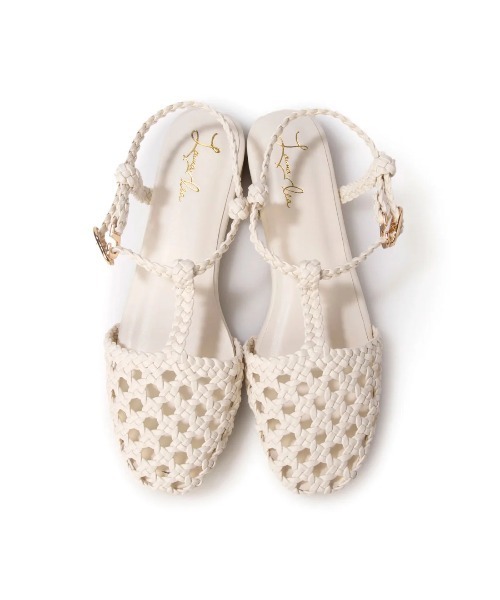 Launa lea(ラウナレア)の「メッシュTストラップフラットサンダル(S151)(サンダル・レディース・ナチュラル/ブラック/アイボリー・S/M/L/LL)」の21枚目の写真
