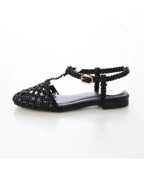 Launa lea(ラウナレア)の「メッシュTストラップフラットサンダル(S151)(サンダル・レディース・ナチュラル/ブラック/アイボリー・S/M/L/LL)」の16枚目の写真
