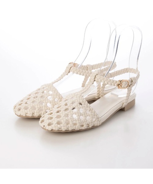 Launa lea(ラウナレア)の「メッシュTストラップフラットサンダル(S151)(サンダル・レディース・ナチュラル/ブラック/アイボリー・S/M/L/LL)」の22枚目の写真