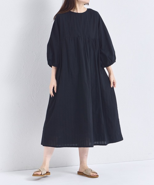 pairmanon（ペアマノン）の「【綿100%】【リンクコーデ】【ママサイズ】リラックス ワンピース（ワンピース・レディース・ブラウン/レッド/ブラック・FREE）」の6枚目の写真