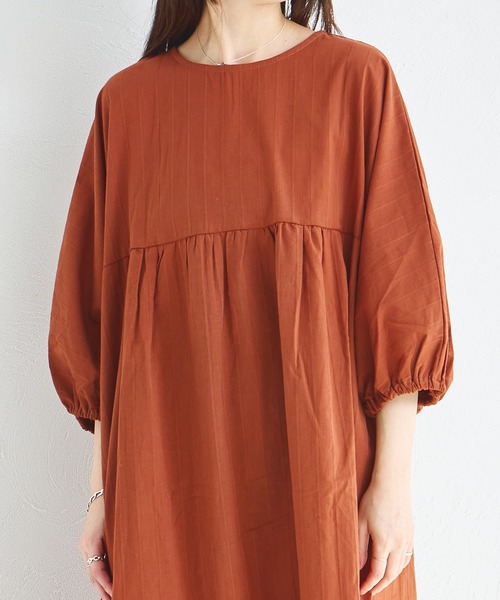 pairmanon（ペアマノン）の「【綿100%】【リンクコーデ】【ママサイズ】リラックス ワンピース（ワンピース・レディース・ブラウン/レッド/ブラック・FREE）」の11枚目の写真