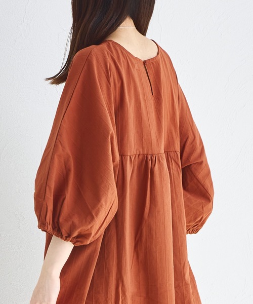 pairmanon（ペアマノン）の「【綿100%】【リンクコーデ】【ママサイズ】リラックス ワンピース（ワンピース・レディース・ブラウン/レッド/ブラック・FREE）」の13枚目の写真