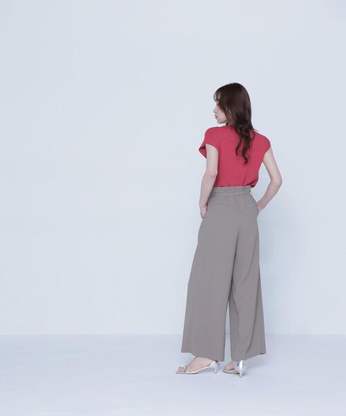 NATURAL BEAUTY BASIC(ナチュラルビューティーベーシック)の「◇バックサテンリラクシーパンツ(その他パンツ・レディース・ブラウン/ブラック/オレンジ・SMALL/P/S/MEDIUM)」の10枚目の写真