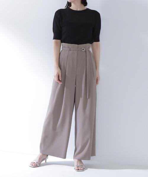 NATURAL BEAUTY BASIC(ナチュラルビューティーベーシック)の「◇バックサテンリラクシーパンツ(その他パンツ・レディース・ブラウン/ブラック/オレンジ・SMALL/P/S/MEDIUM)」の11枚目の写真