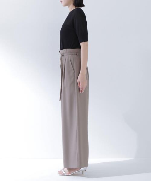 NATURAL BEAUTY BASIC(ナチュラルビューティーベーシック)の「◇バックサテンリラクシーパンツ(その他パンツ・レディース・ブラウン/ブラック/オレンジ・SMALL/P/S/MEDIUM)」の12枚目の写真