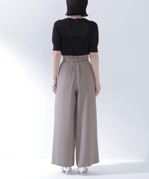 NATURAL BEAUTY BASIC(ナチュラルビューティーベーシック)の「◇バックサテンリラクシーパンツ(その他パンツ・レディース・ブラウン/ブラック/オレンジ・SMALL/P/S/MEDIUM)」の13枚目の写真