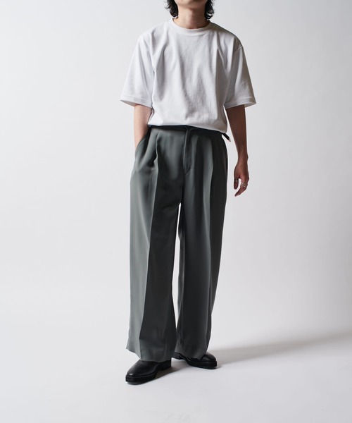 Lui's（ルイス）の「ワイドスラックス（スラックス・メンズ・ベージュ/ブラック/グレー・S/M）」の13枚目の写真