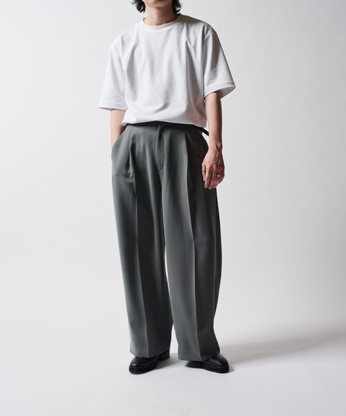 Lui's（ルイス）の「ワイドスラックス（スラックス・メンズ・ベージュ/ブラック/グレー・S/M）」の12枚目の写真