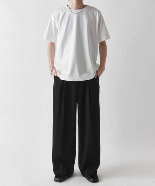 Lui's(ルイス)の「ワイドスラックス(スラックス・メンズ・ベージュ/ブラック/グレー・S/M)」の11枚目の写真