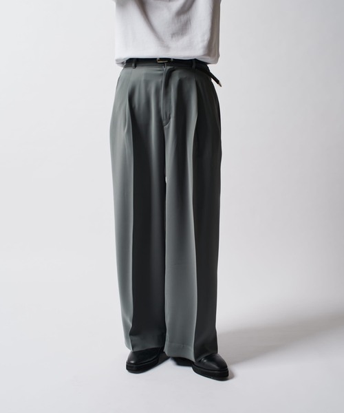 Lui's（ルイス）の「ワイドスラックス（スラックス・メンズ・ベージュ/ブラック/グレー・S/M）」の17枚目の写真