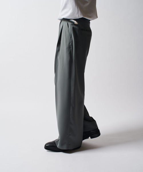 Lui's（ルイス）の「ワイドスラックス（スラックス・メンズ・ベージュ/ブラック/グレー・S/M）」の15枚目の写真