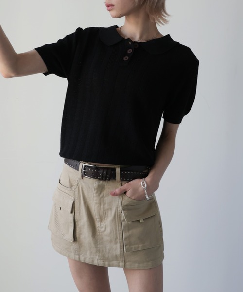 Ulysses（ユリシス）の「ベルト付きカーゴミニスカート（スカート・レディース・グレー/ベージュ/ブラウン・M）」の16枚目の写真