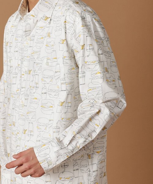 セール】ハンバーガープリント シャツ（シャツ/ブラウス）｜40ct＆525