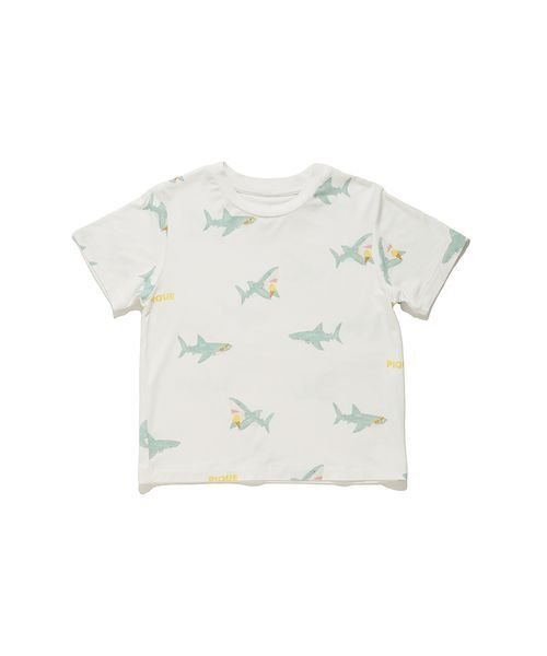 【新品】ジェラートピケ　接触冷感SHARK柄Tシャツ　ショートパンツ上下セット 楽天市場】ジェラートピケ gelato pique 接触冷感 SHARK柄T