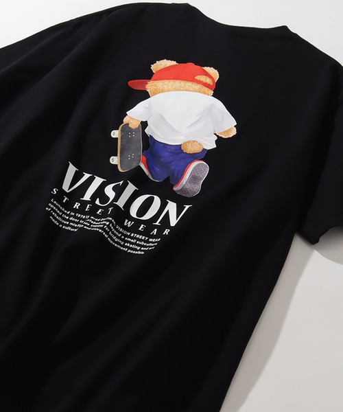 VISION STREET WEAR(ヴィジョンストリートウェア)の「【VISION STREET WEAR/ヴィジョンストリートウェア】オーバーサイズ テディベアグラフィック 半袖Tシャツ(Tシャツ/カットソー・メンズ・ダークグリーン/ホワイト/ブラック・LL/L/M)」の9枚目の写真