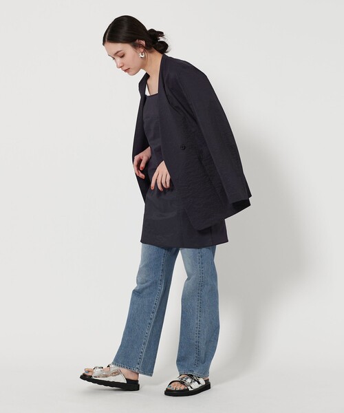 BEAUTY&YOUTH UNITED ARROWS（ビューティーアンドユースユナイテッドアローズ）の「シアー ノーカラー ジャケット（ノーカラージャケット・レディース・ネイビー/グレー/ナチュラル・S/M）」の13枚目の写真