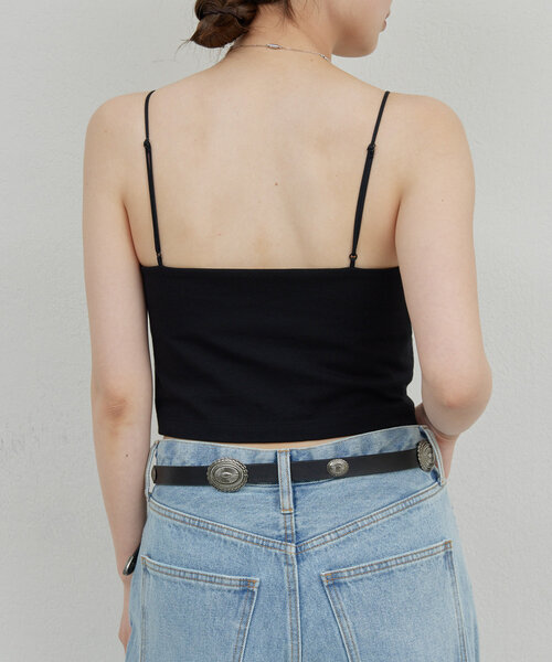 GALLARDAGALANTE（ガリャルダガランテ）の「【La nature linge】ショートベアキャミソール（キャミソール・レディース・ライトグレー/ブラック/ホワイト・0/1）」の14枚目の写真