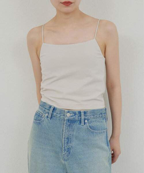 GALLARDAGALANTE（ガリャルダガランテ）の「【La nature linge】ショートベアキャミソール（キャミソール・レディース・ライトグレー/ブラック/ホワイト・0/1）」の16枚目の写真