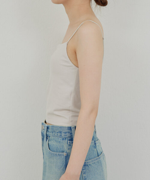 GALLARDAGALANTE（ガリャルダガランテ）の「【La nature linge】ショートベアキャミソール（キャミソール・レディース・ライトグレー/ブラック/ホワイト・0/1）」の20枚目の写真