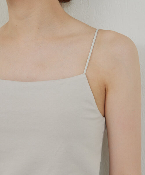 GALLARDAGALANTE（ガリャルダガランテ）の「【La nature linge】ショートベアキャミソール（キャミソール・レディース・ライトグレー/ブラック/ホワイト・0/1）」の22枚目の写真