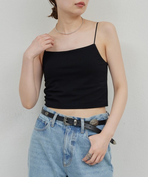 GALLARDAGALANTE（ガリャルダガランテ）の「【La nature linge】ショートベアキャミソール（キャミソール・レディース・ライトグレー/ブラック/ホワイト・0/1）」の3枚目の写真