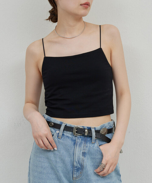 GALLARDAGALANTE（ガリャルダガランテ）の「【La nature linge】ショートベアキャミソール（キャミソール・レディース・ライトグレー/ブラック/ホワイト・0/1）」の7枚目の写真