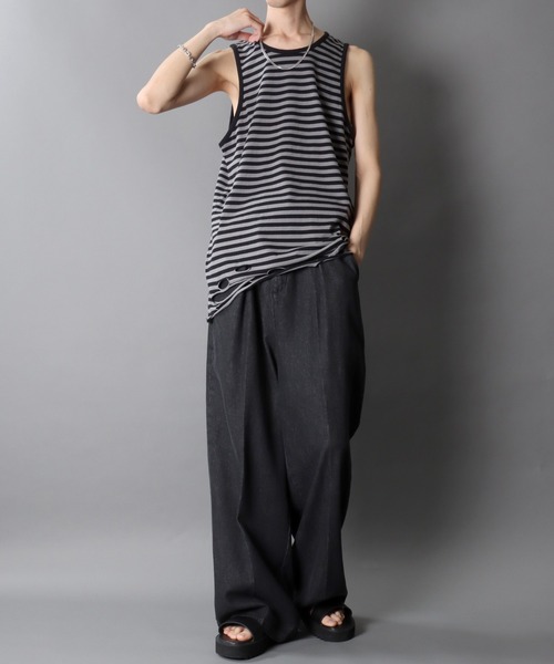 セール】Damage Layered Tank Top/ダメージ加工 レイヤードタンク