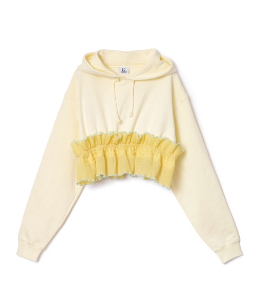 NON TOKYO（ノントーキョー）の「HEM FRILL PARKER（パーカー・レディース・ブラック/イエロー/ブルー/グリーン・FREE）」の8枚目の写真