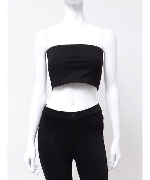 MERCURYDUO(マーキュリーデュオ)の「カップ付きチューブトップ(チューブトップ・レディース・オフホワイト/ブラック・FREE)」の9枚目の写真